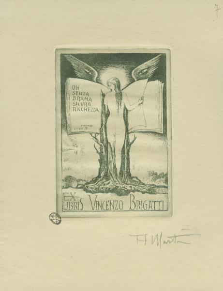 Ex libris per Vicenzo Brigatti