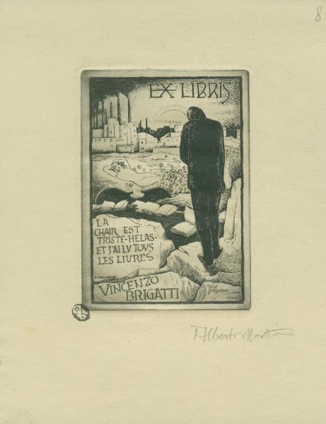 Ex libris per Vincenzo Brigatti