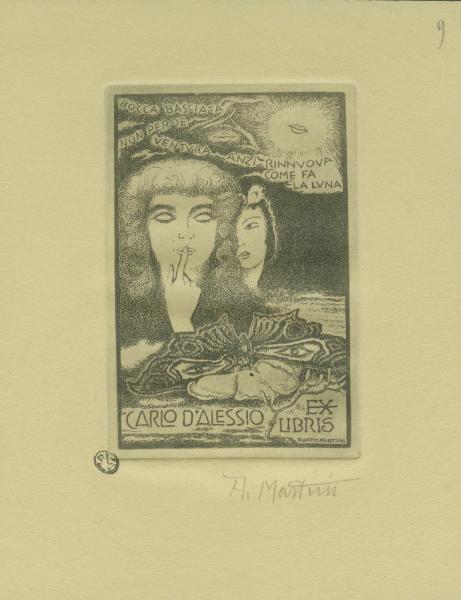 Ex libris per Carlo d'Alessio