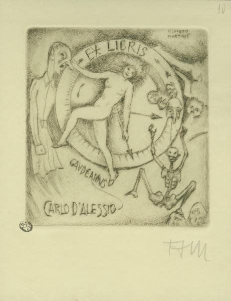 Ex libris per Carlo d'Alessio