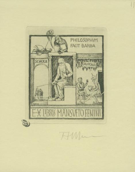 Ex libris per Mansueto Fenini