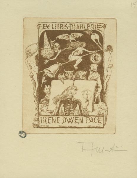 Ex libris per Irene Dwen Pace