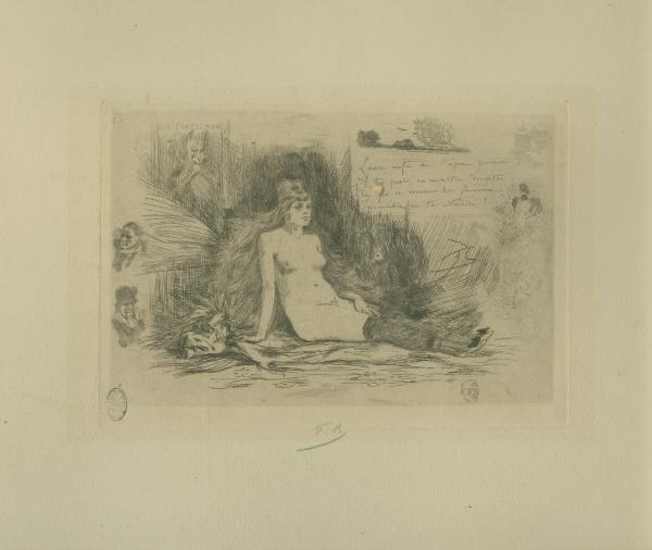 La grande femme a la fourrure, assise