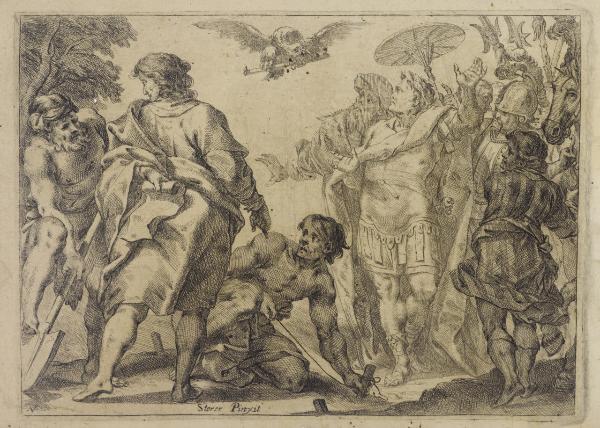 Apparizione dell'aquila a Costantino durante la fondazione di Costantinopoli