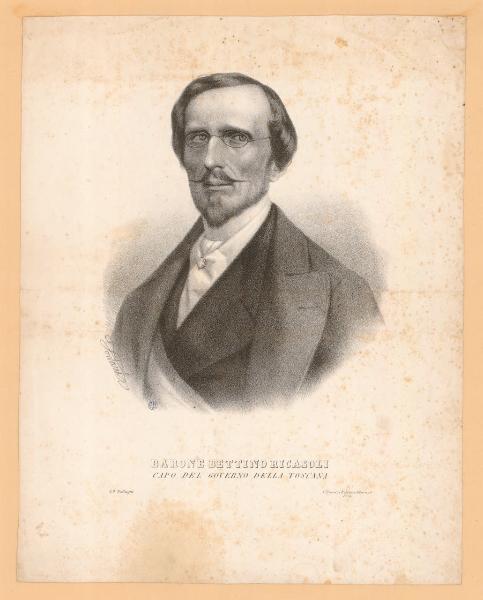 Barone Bettino Ricasoli capo del Governo della Toscana