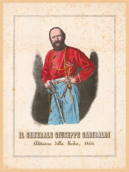 Il generale Giuseppe Garibaldi Dittatore della Sicilia