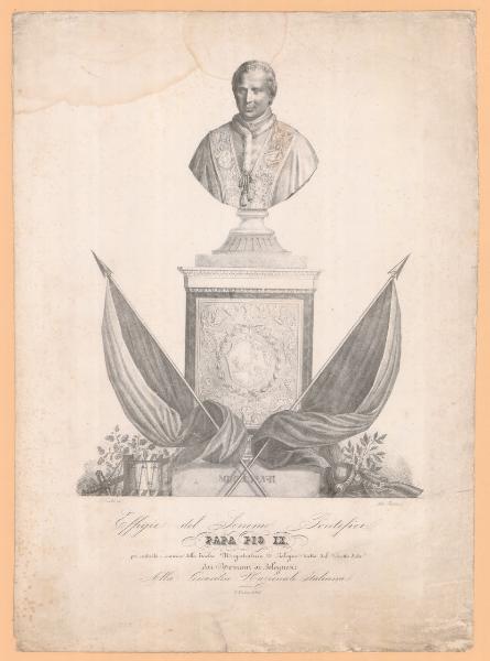 Effigie del Sommo Pontefice Papa Pio IX