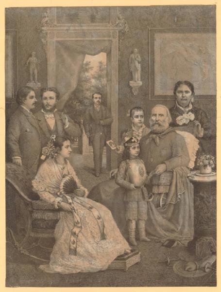 La famiglia di Giuseppe Garibaldi