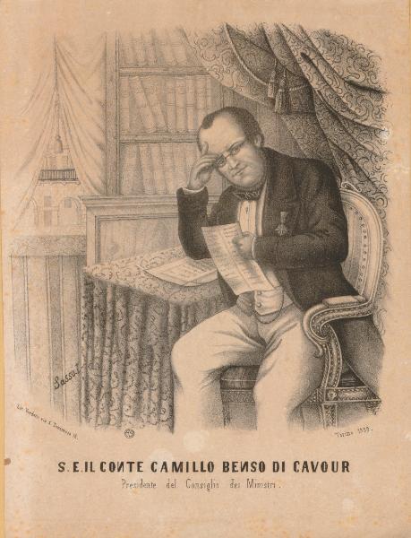 S.E. il conte Camillo Benso di Cavour Presidente del Consiglio dei Ministri