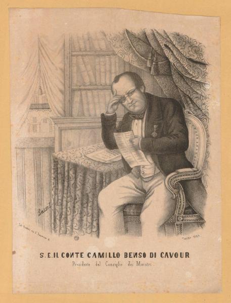 S.E. il conte Camillo Benso di Cavour Presidente del Consiglio dei Ministri