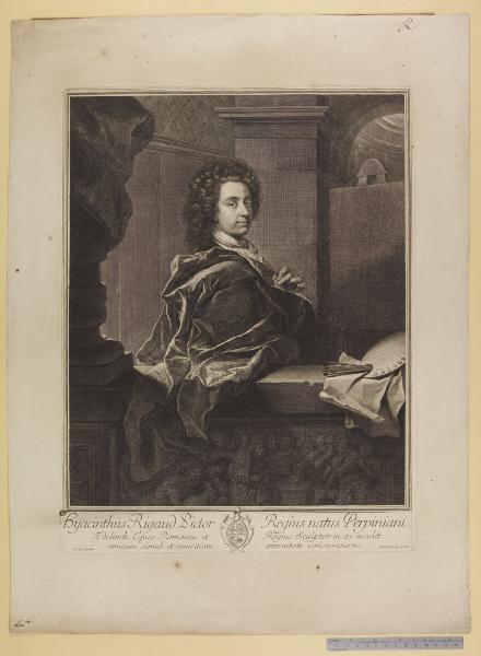 Hyacinthus Rigaud Pictor Regius natus Perpiniani