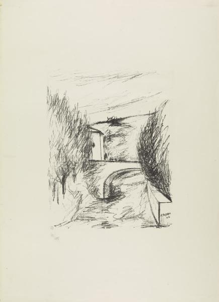 Paesaggio Toscano (Ponte e Casa delle Monache a Greve)