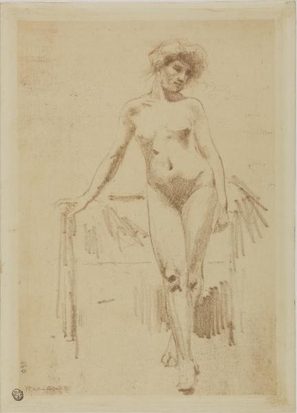 Nudo femminile in piedi