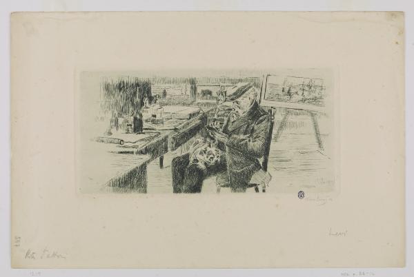 Ritratto di Giovanni Fattori nel suo studio