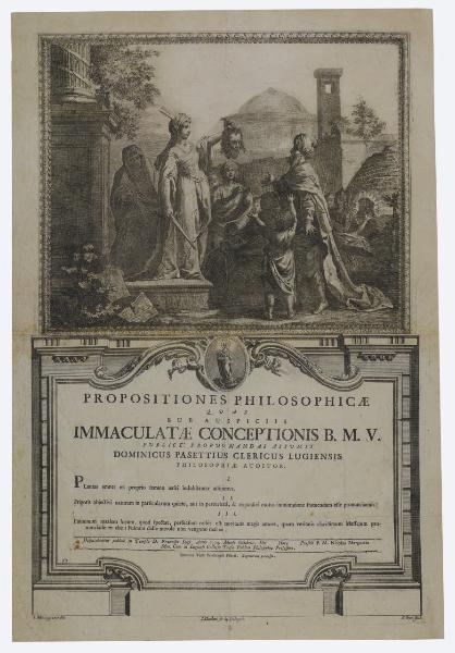 Foglio per tesi di filosofia di Domenico Pasetti