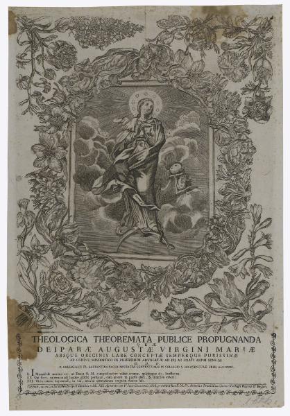 Foglio per tesi di frate Lorenzo Sacco