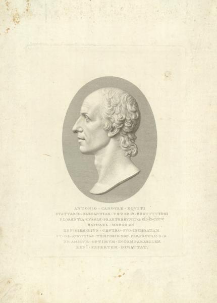 Rilievo con ritratto di Antonio Canova