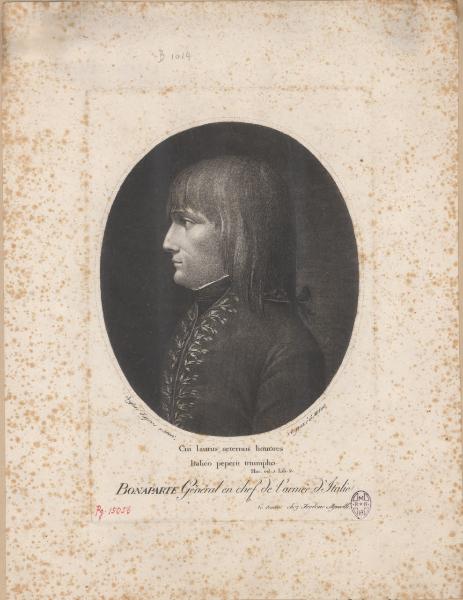 Bonaparte Général en chef de l'armée d'Italie.