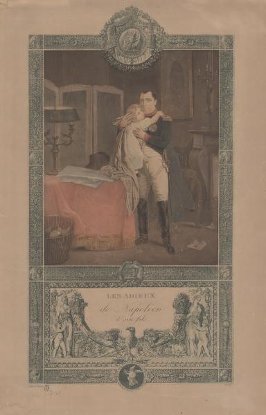 Les adieux de Napoléon à son fils