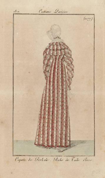 Costume Parisien. Capote de Perkale. Robe de Toile Perse