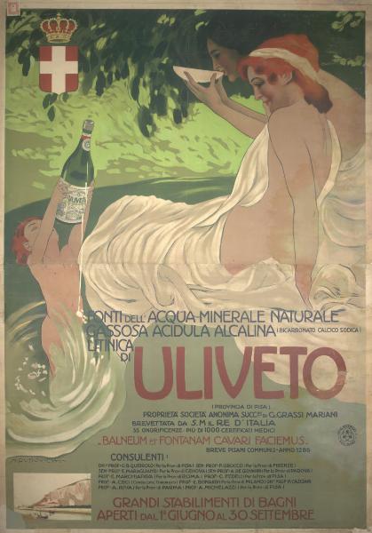 Uliveto / Fonti dell'acqua minerale natuale gassosa acidula litinica di U. (provincia di Pisa) [...] Grandi Stabilimenti di bagni