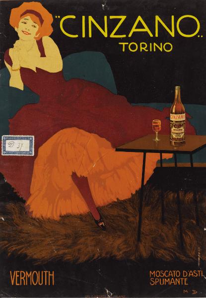 Cinzano / Torino. Vermouth; Moscato d'asti; Spumante