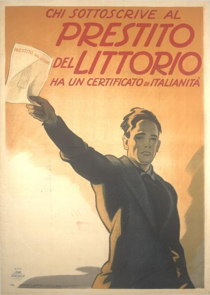 Chi sottoscrive al Prestito Littorio ha un certificato di italianità