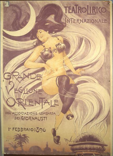 Grande veglione orientale / dell'Associazione lombarda dei giornalisti. Teatro Lirico Internazionale 1 febbraio 1896