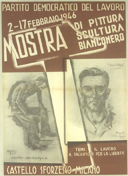 Mostra di pittura, scultura, bianco e nero. Partito Democratico del Lavoro, 1946