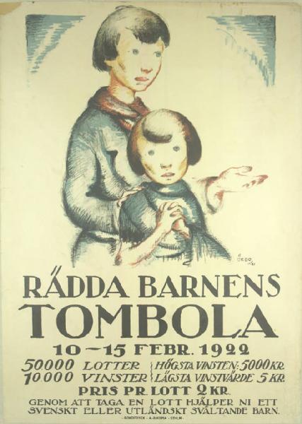 Radda Barnens, Tombola 1921