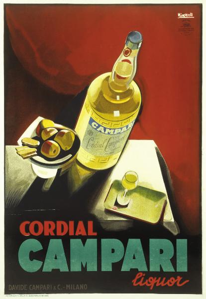 Cordial Campari liquor / David Campari & C. - Milano