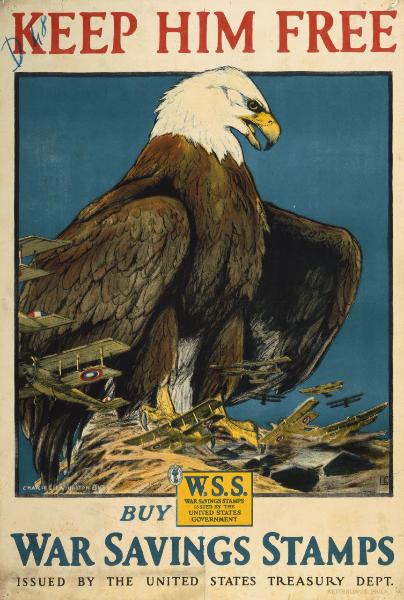 Keep him free buy war savings stamps