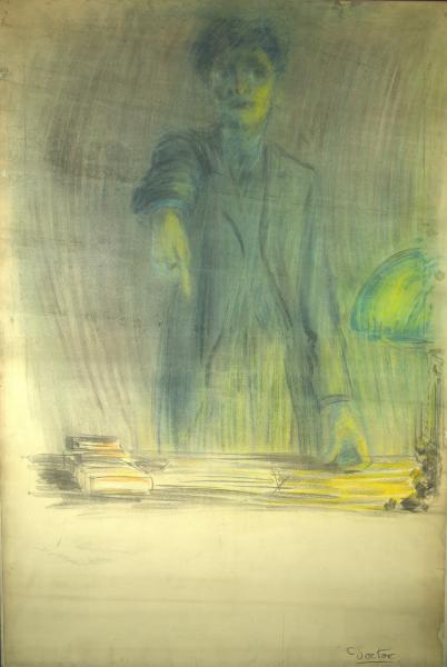 Figura maschile alla scrivania