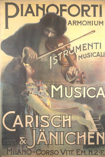 Pianoforti, Armonium, Istrumenti musicali. Musica Carisch e Janichen