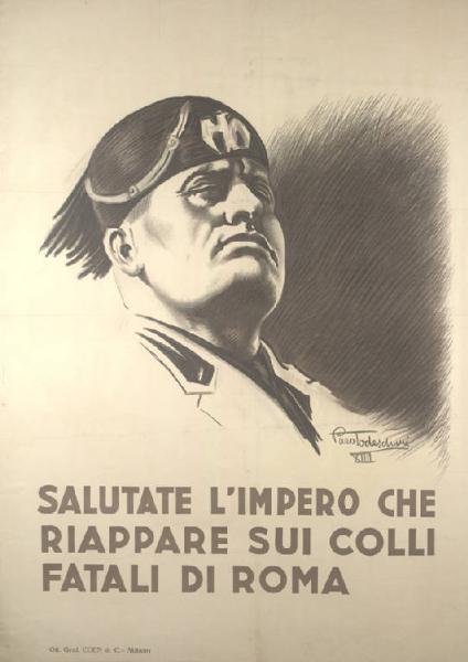 Salutate l'Impero che riappare sui colli fatali di Roma