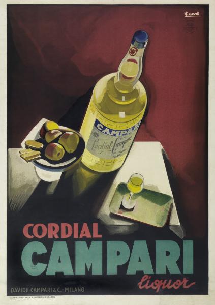 Cordial Campari liquor / David Campari & C. - Milano