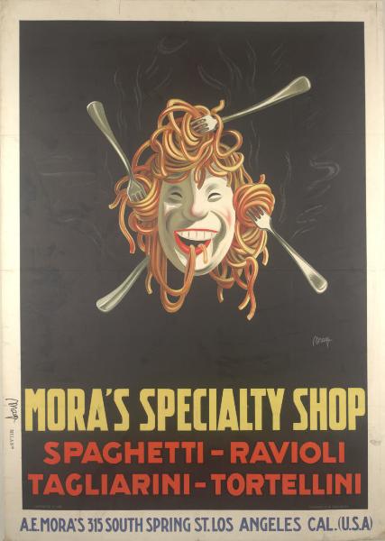 Mora's speciality shop. Spaghetti, ravioli, tagliarini, tortellini