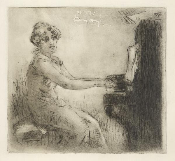 Fanciulla al pianoforte