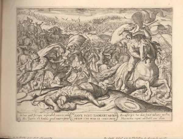 Saul si dà la morte dopo la disfatta del suo esercito ad opera dei Filistei