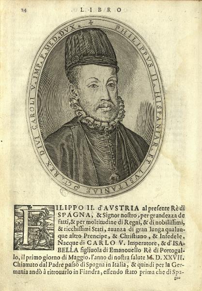 Ritratto di Filippo II, re di Spagna