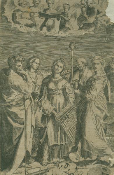 Santa Cecilia con San Paolo, Santa Maria Maddalena, San Giovanni Evangelista e Sant'Agostino