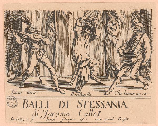 Frontespizio de "I Balli di Sfessania"