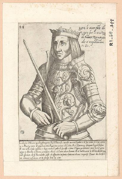 Ritratto di Luigi VII il Giovane re di Francia