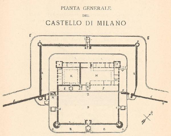 Milano. Castello Sforzesco (Pianta)