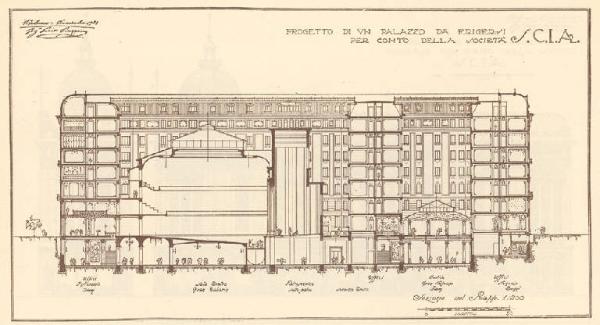 Milano. Palazzo S.C.I.A. (Sezione)