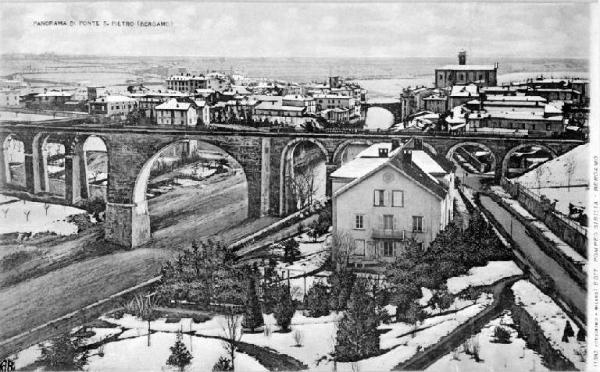 Ponte San Pietro. Veduta panoramica