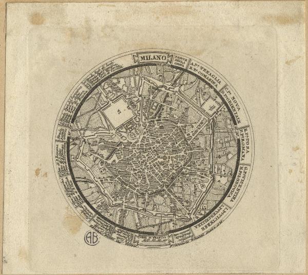 Milano. Pianta topografica