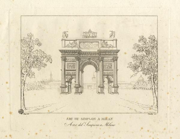 Milano. Arco della Pace ex Arco del Sempione