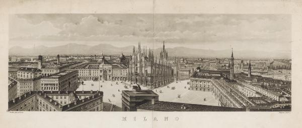 Milano. Veduta prospettica