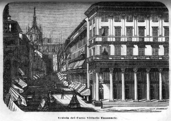 Milano. Corso Vittorio Emanuele